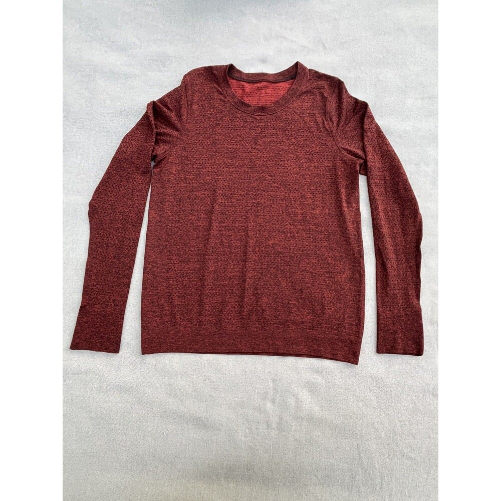 Lululemon Breeze By Long Sleeve *Squad Size 10 Dark Sport Red Black